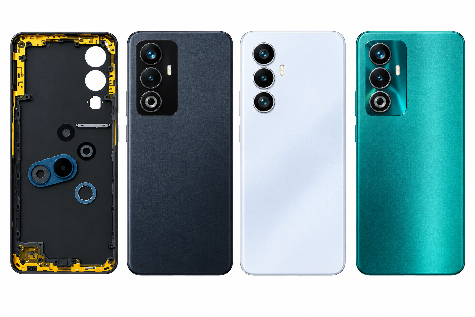 Compatible Replacement for OPPO A5 New 5G Full Housing Body – Black, White & Green